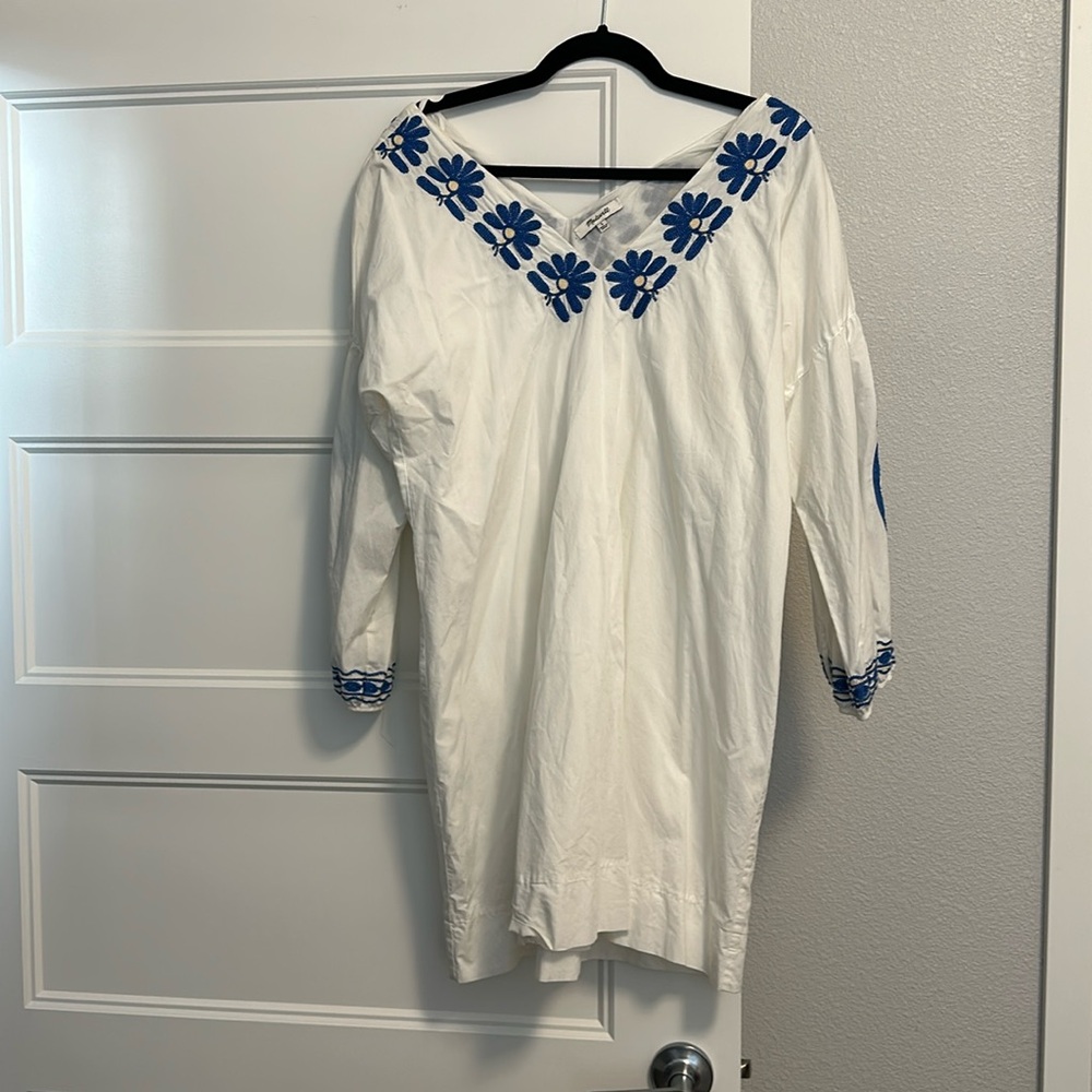 Madewell Embroidered Tunic Dress